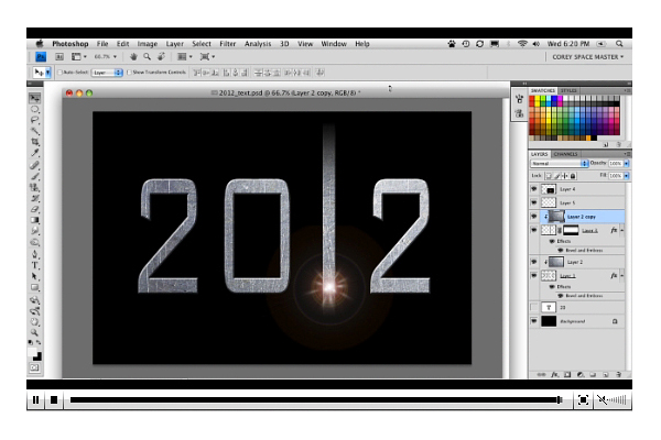 2012 Text Effect