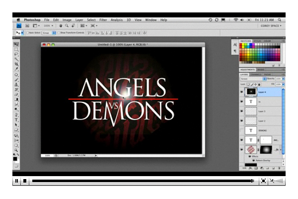 Angels and Demons movie photoshop tutorials