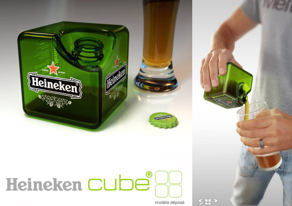 Square Heineken Bottle