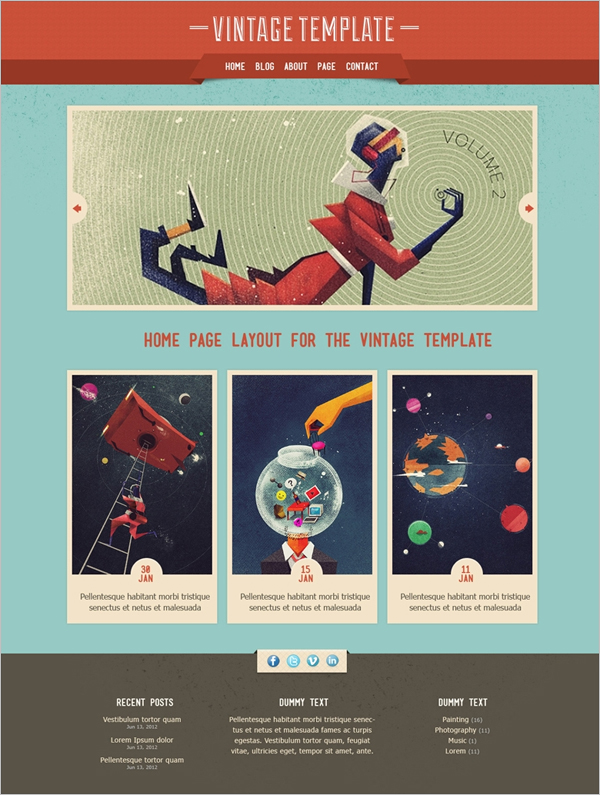 best free vintage templates best free vintage templates