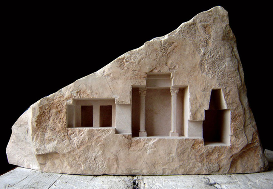 ماکت بناهای قرون وسطی با متریال سنگ مرمر