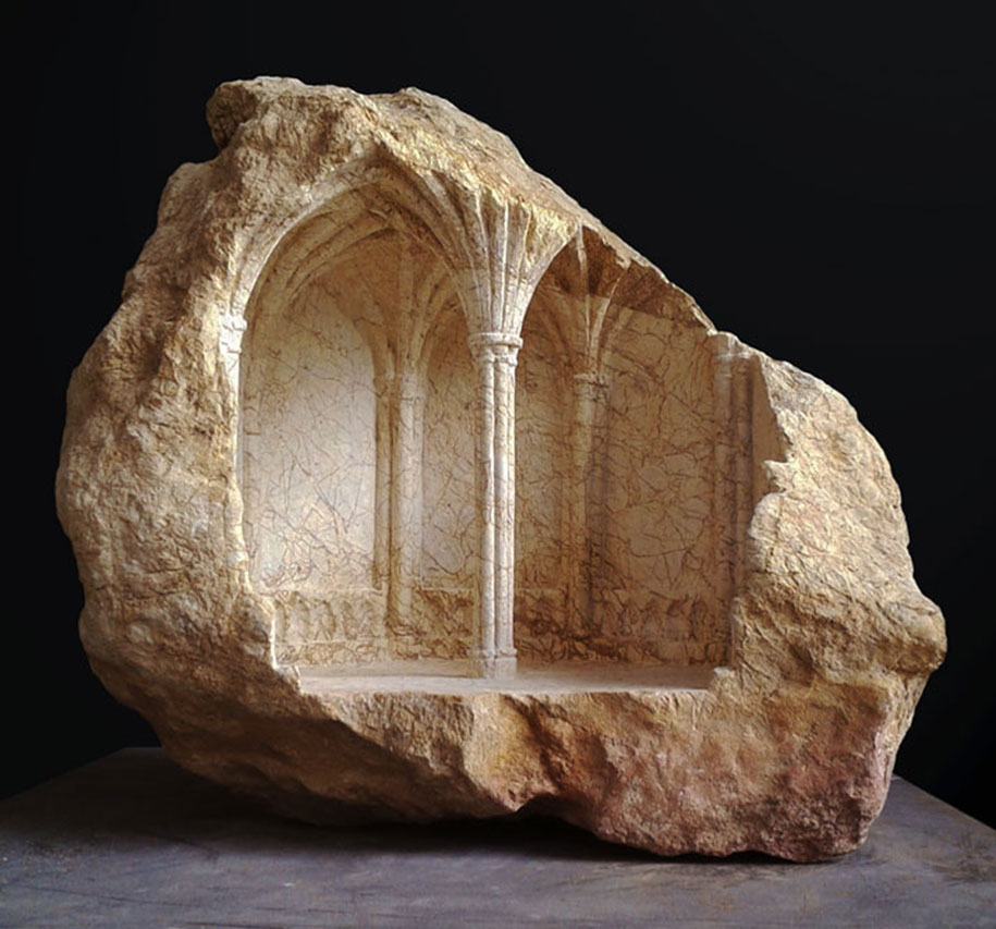 ماکت بناهای قرون وسطی با متریال سنگ مرمر