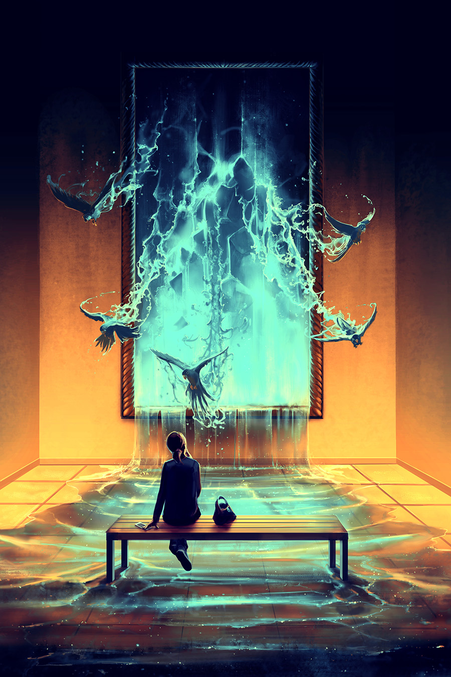 A painting as a door by Cyril Rolando