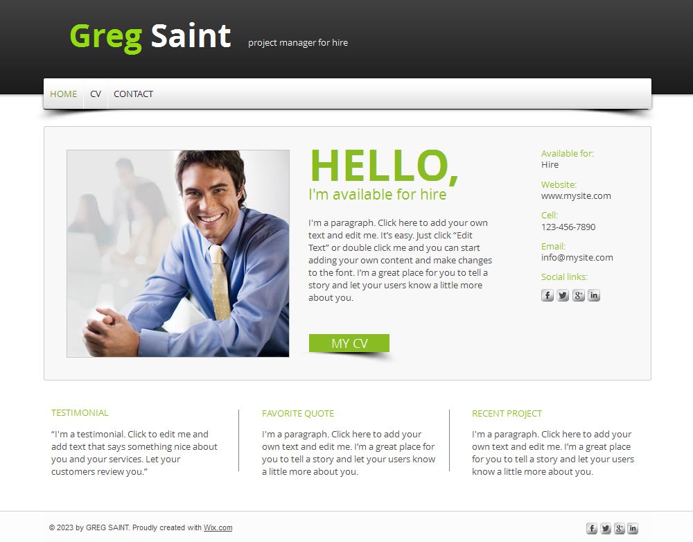 15 Best Free Online Resume Cv Website Templates And Themes