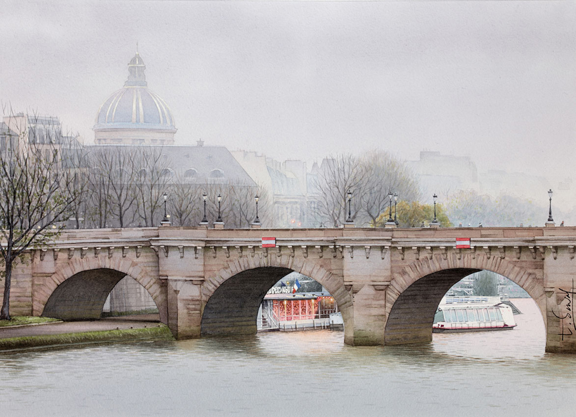 Irresistible Paris on Watercolors of Thierry Duval