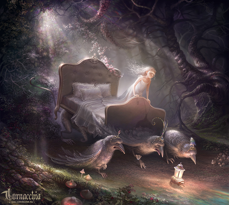Cornacchia's fairytale artworks