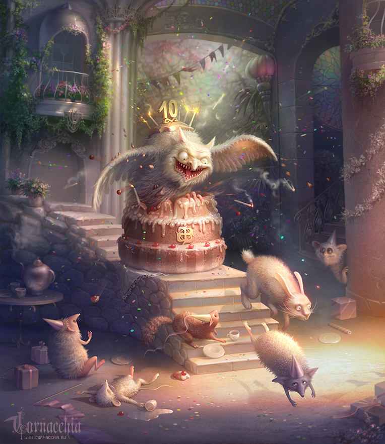 Cornacchia's fairytale artworks