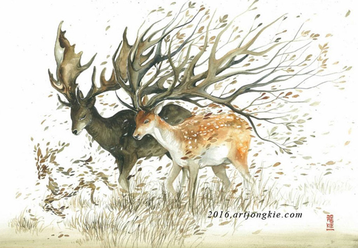 Magic and Positive Watercolors by Luqman Reza