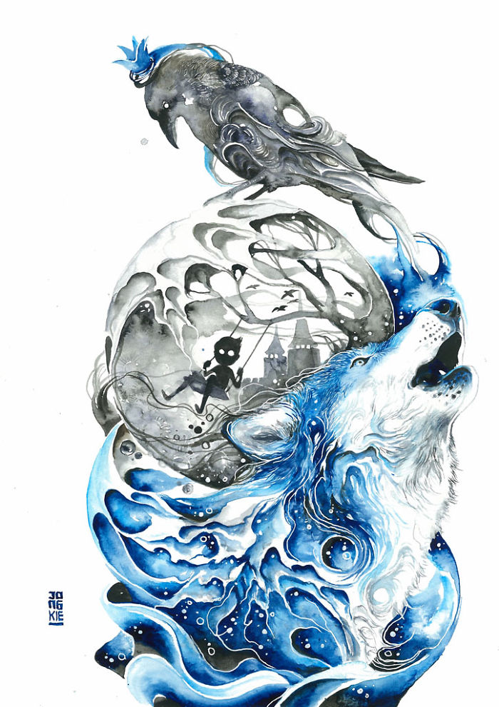 Magic and Positive Watercolors by Luqman Reza