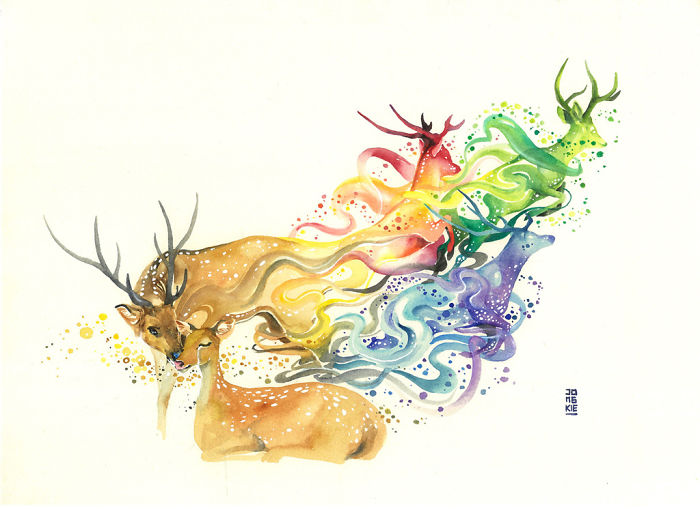 Magic and Positive Watercolors by Luqman Reza