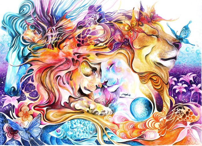 Magic and Positive Watercolors by Luqman Reza