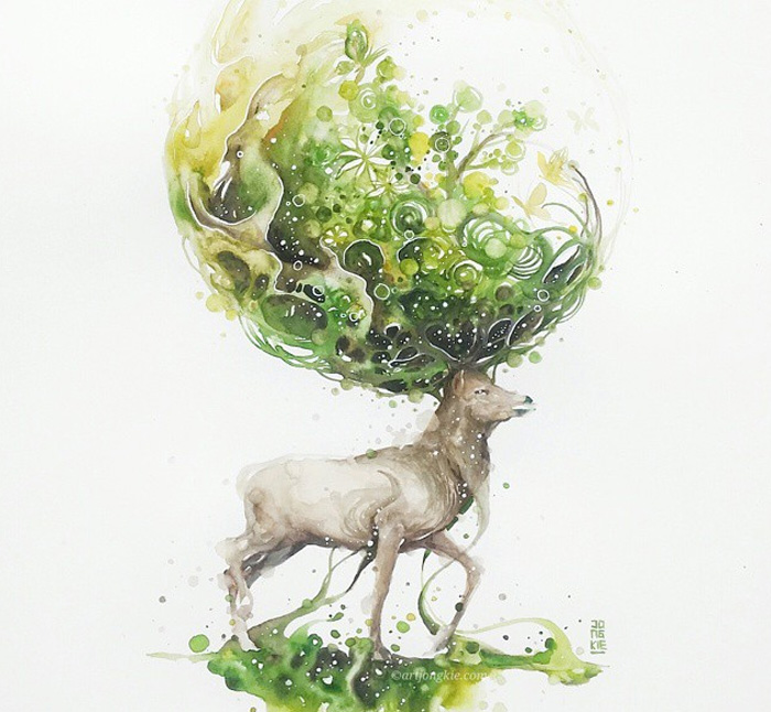 Magic and Positive Watercolors by Luqman Reza
