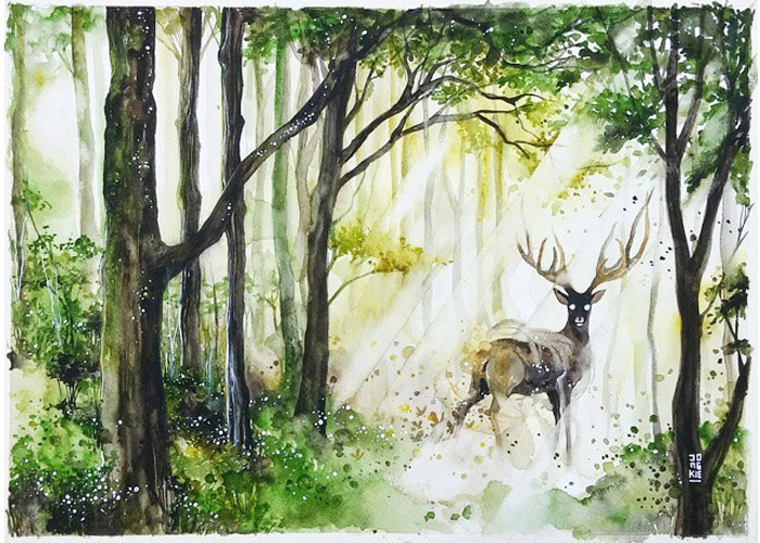 Magic and Positive Watercolors by Luqman Reza