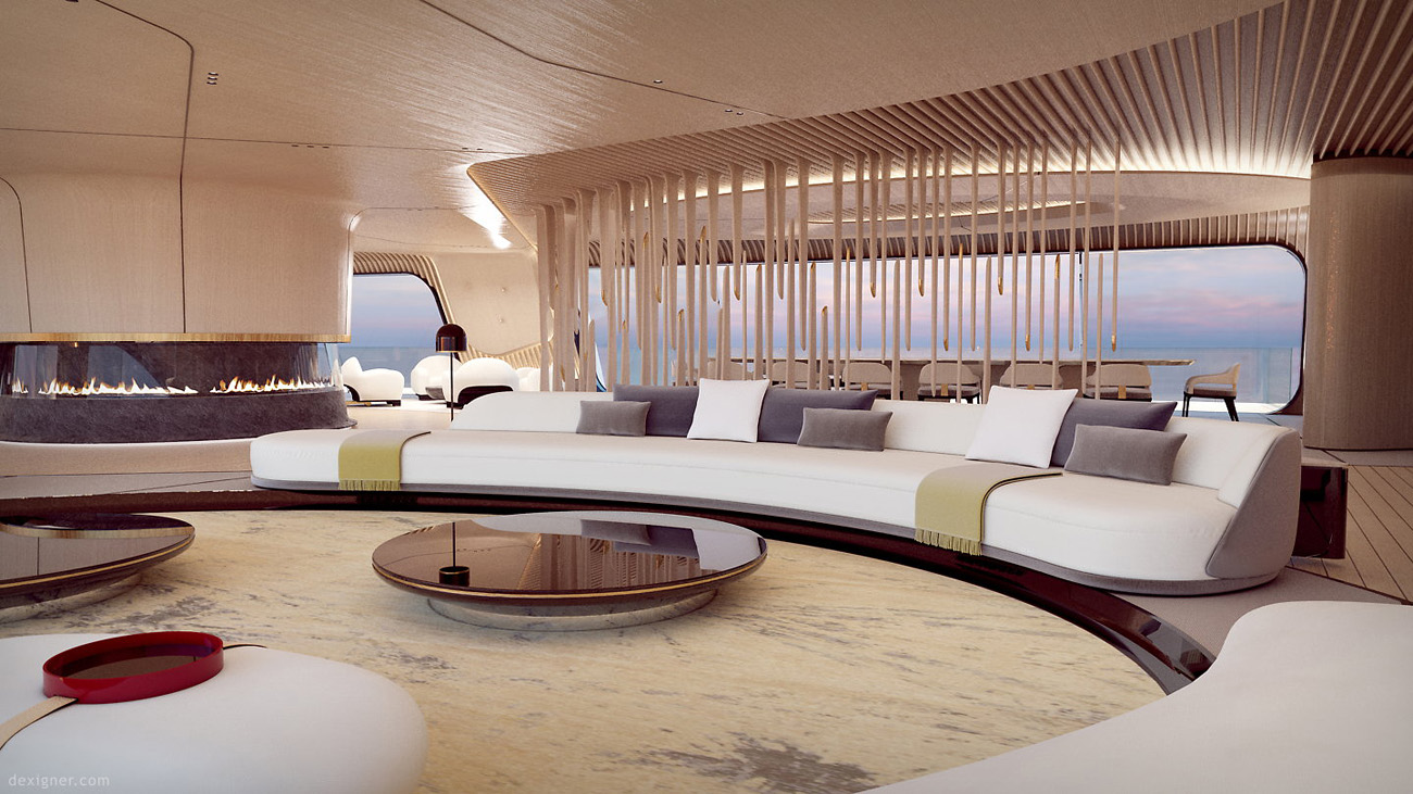 Futuristic Superyacht Styled on a Dugout Canoe by Oceanco