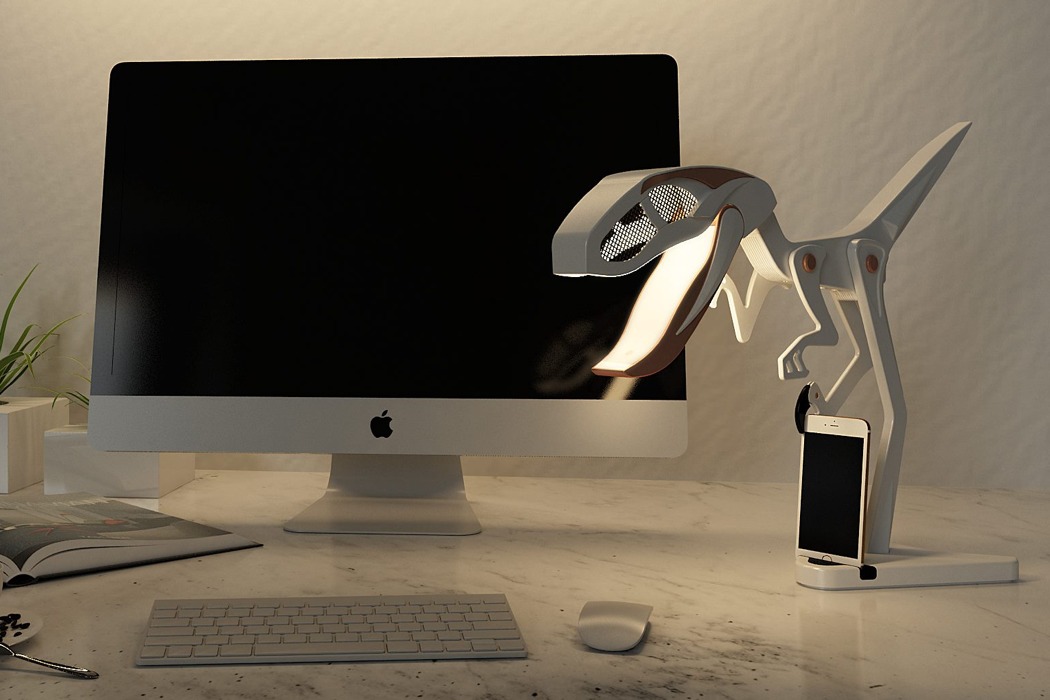 Raptor Lamp 2.0 – LED Light in Jurassic Park Style