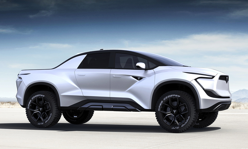 Tesla Model P Pickup Truck Concept