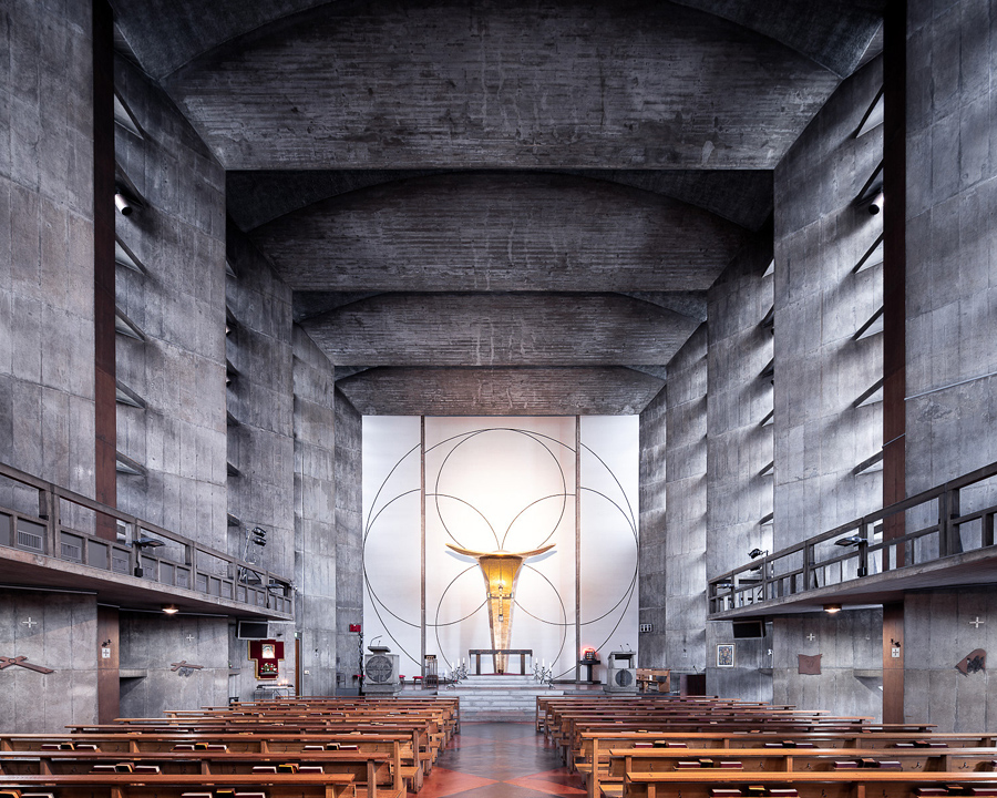 Modern Church Interiors Photos by Thibaud Poirier
