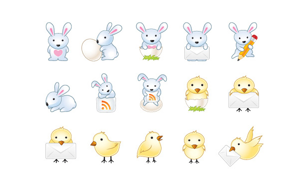 Easter Bunny Icons