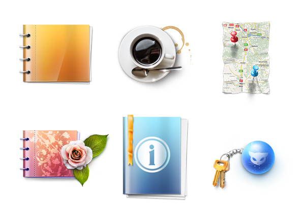 Lovely website icons pack