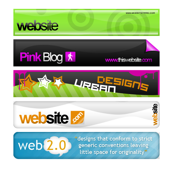 free banners templates psd