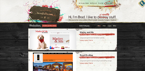 Online Portfolio of Brad Candullo