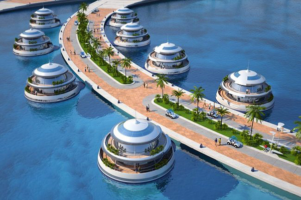 semisubmerged hotel