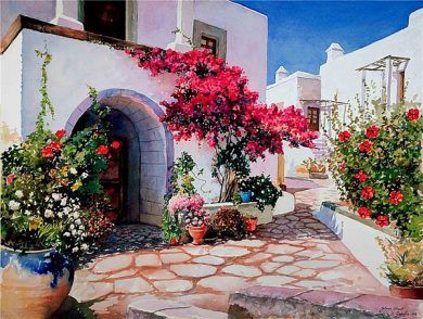 Stunning Watercolor Paintings of Greece