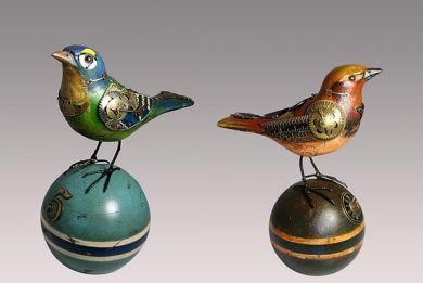 "Songbirds" - Steampunk Sculptures by Mullanium
