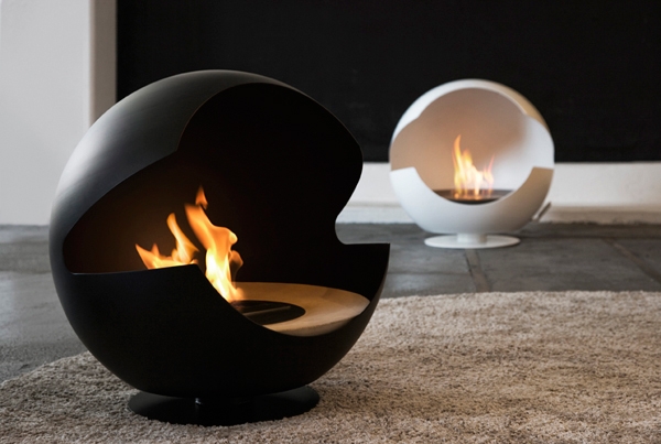 Globe fireplace