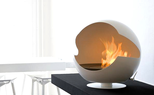 Globe fireplace