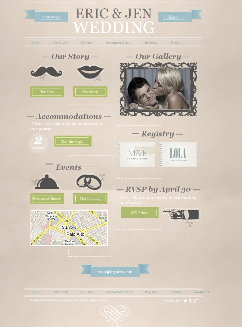 free wedding HTML5 Template