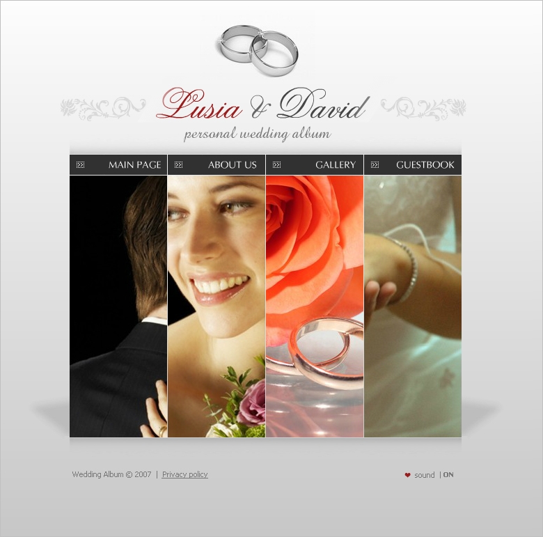 Free Wedding Website Template