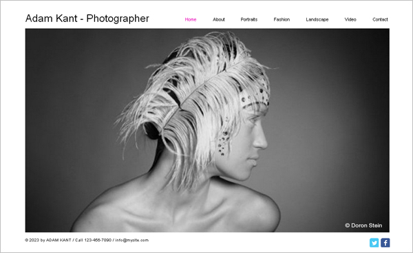 Free Online Photos HTML5 Template