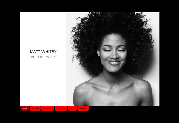 free online photographer portfolio website templates