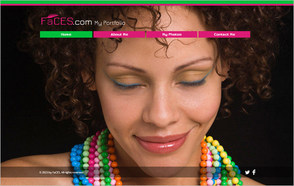 Free Faces HTML5 Template