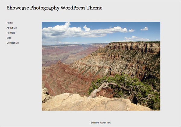 Showcase WordPress Photography Theme