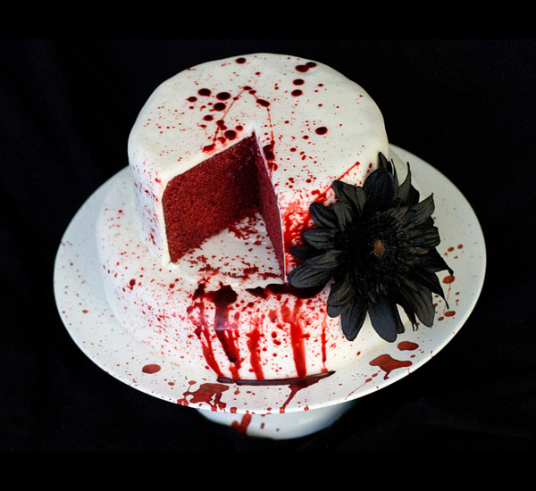 Red Velvet Halloween Cake