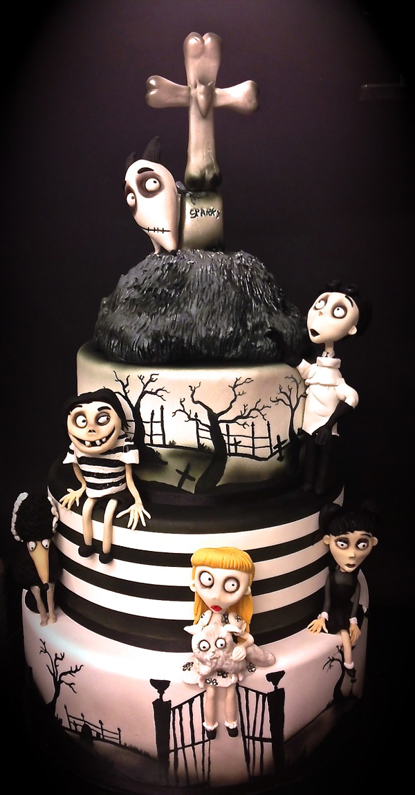 Tim Burton's Frankenweenie Cake