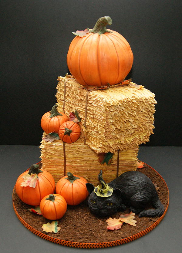 My Pumpkin and Hay Bale Cake