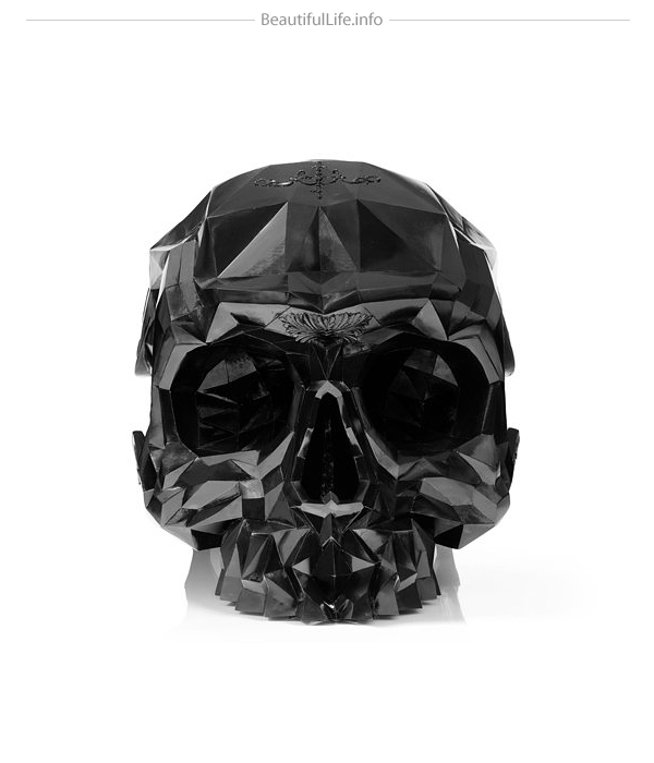 black skull armchair