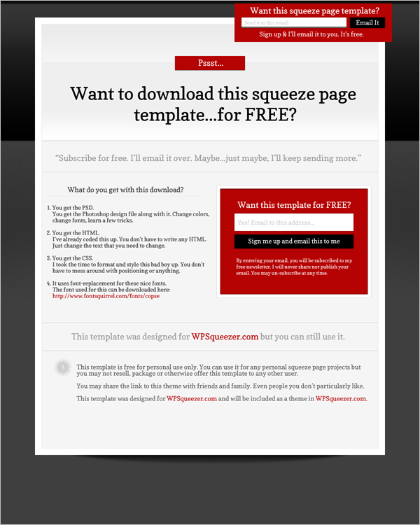 best free landing page templates