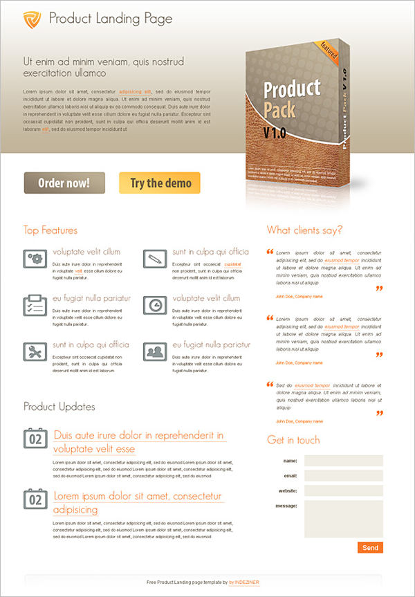best free landing page templates