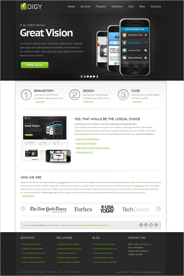 best free landing page templates