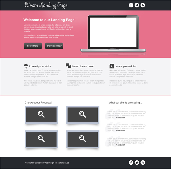 best free landing page templates