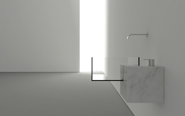 minimalist bathroom sink by Victor Vasilev