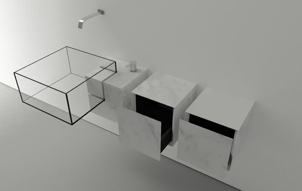 minimalist bathroom sink by Victor Vasilev