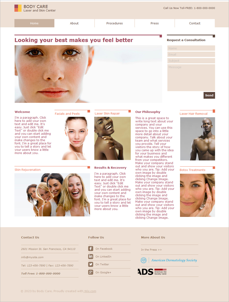 30 best free beauty website templates
