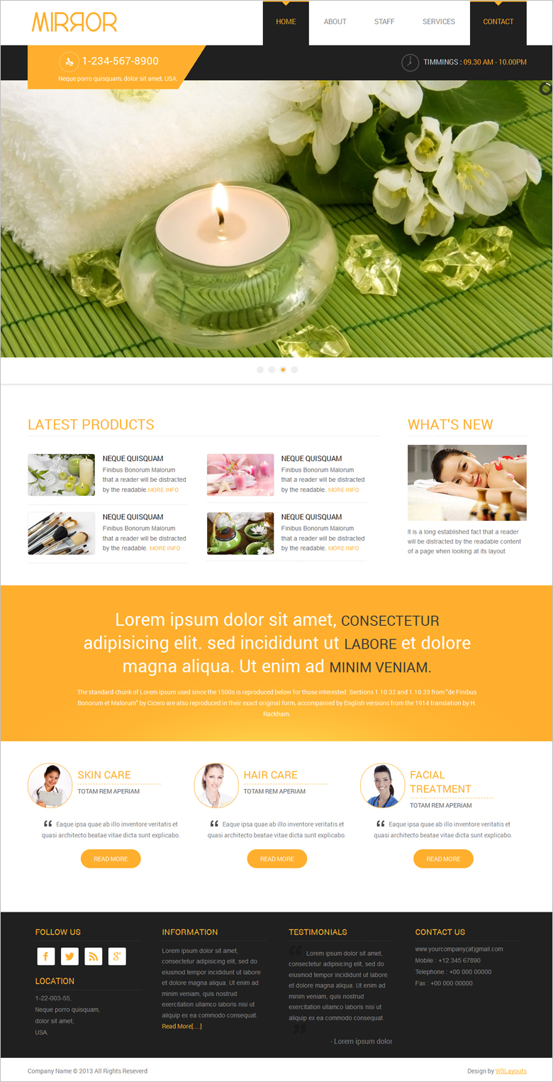 30 best free beauty website templates