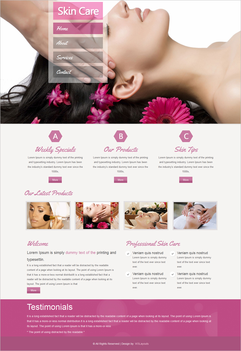 30 best free beauty website templates