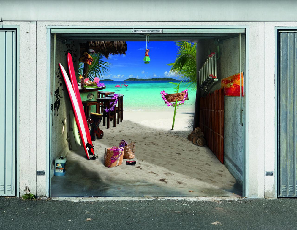 3d garage stickers